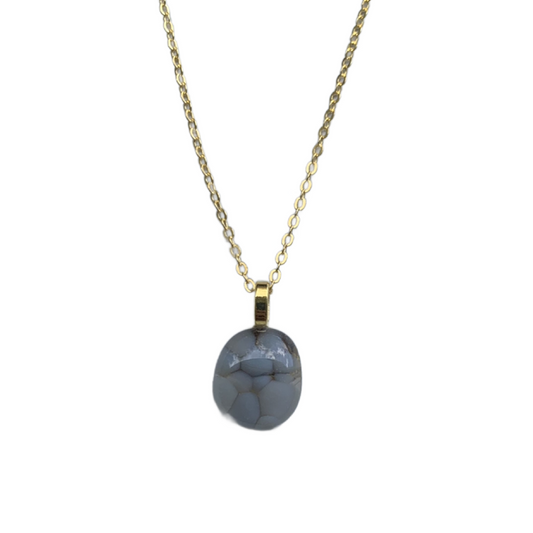 Grey Cloud Necklace - Gold