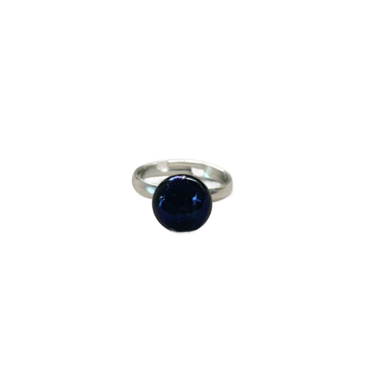 Mystic Black adjustable Ring