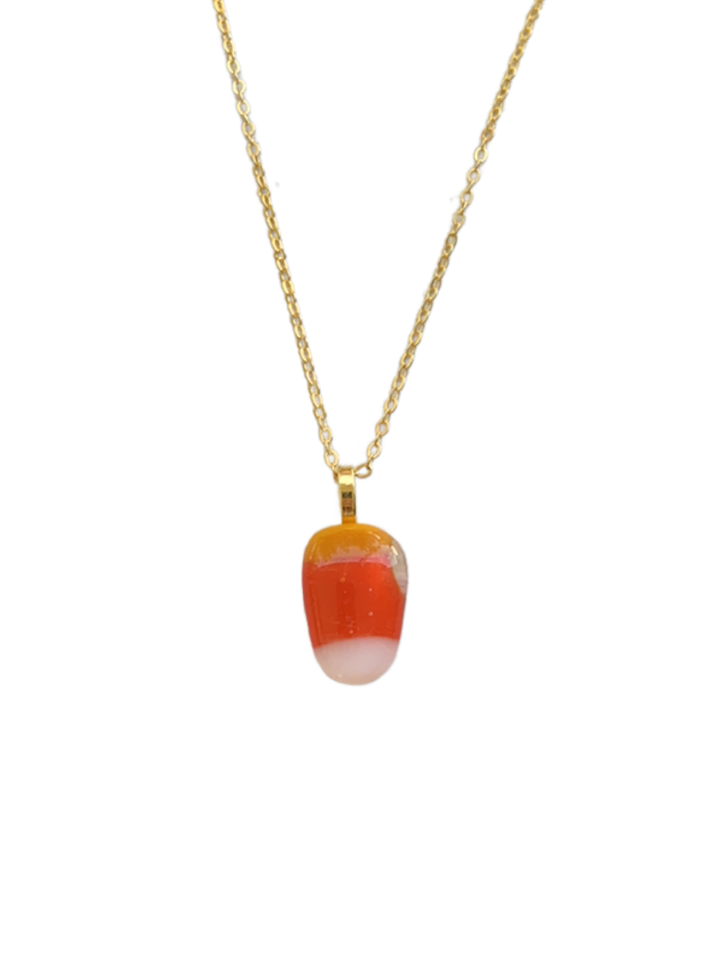 Candy Corn Necklace - Gold